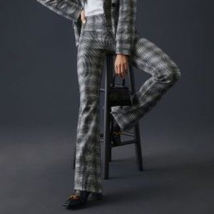Maeve Plaid Bootcut Pants Size L, NWT
